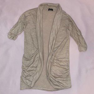 Wet Seal Tan Short Sleeve Cardigan, S
